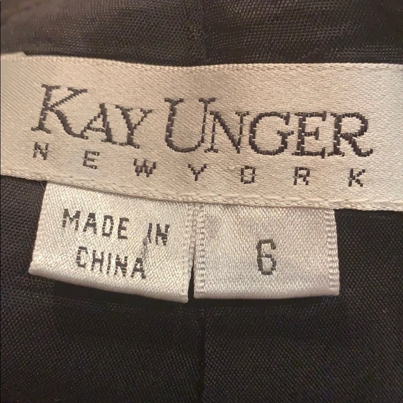 Vintage silk and lace midi skirt size 6 black lined size 6 - Picture 4 of 16